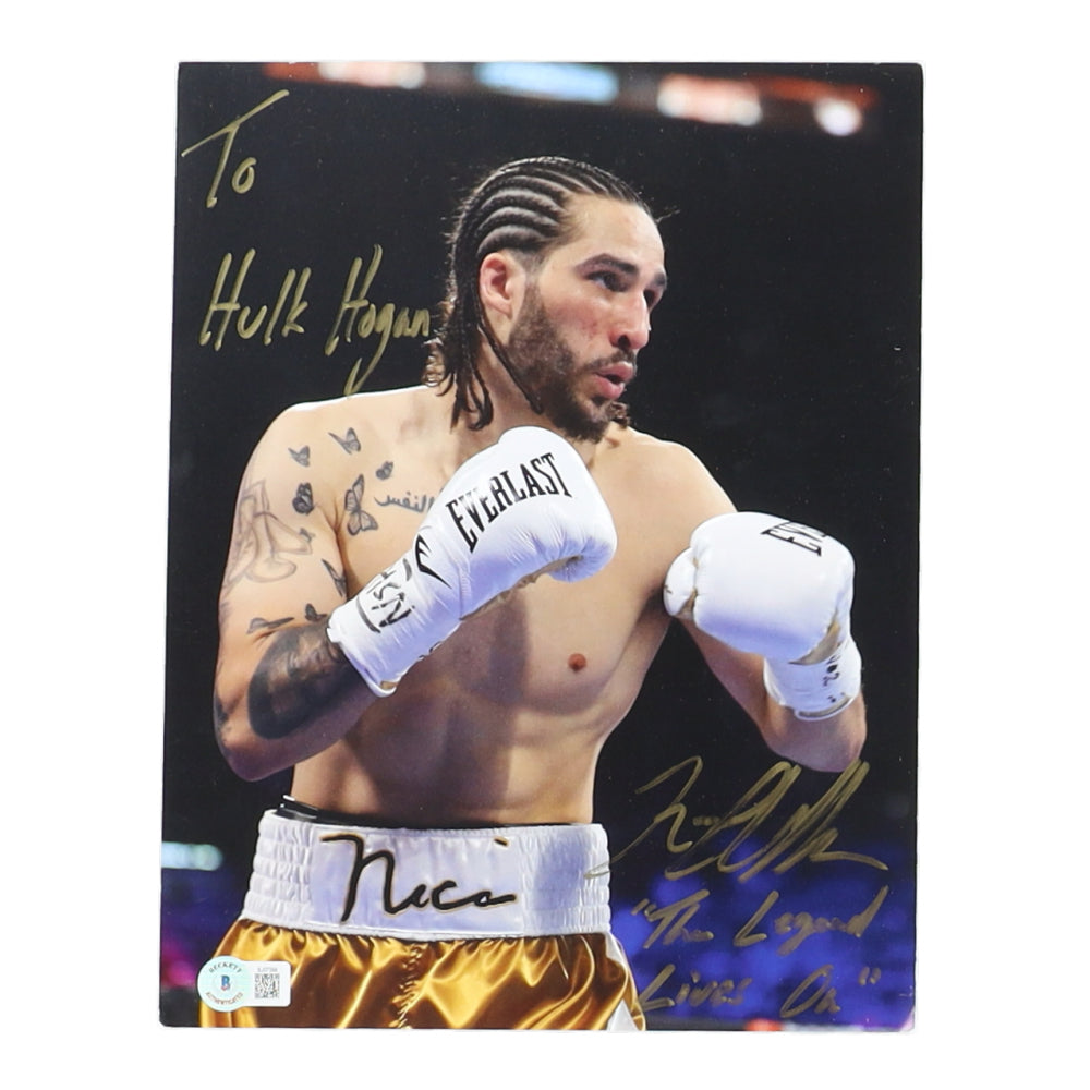 Nico Ali Walsh Signed (Beckett) 8x10 Photo Inscribed "The Legend Lives On"