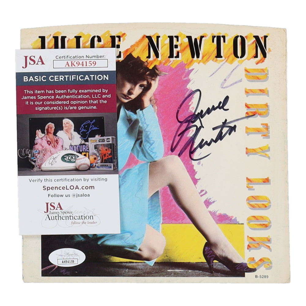 Juice Newton Signed "Dirty Looks" 7" Album Sleeve (JSA)