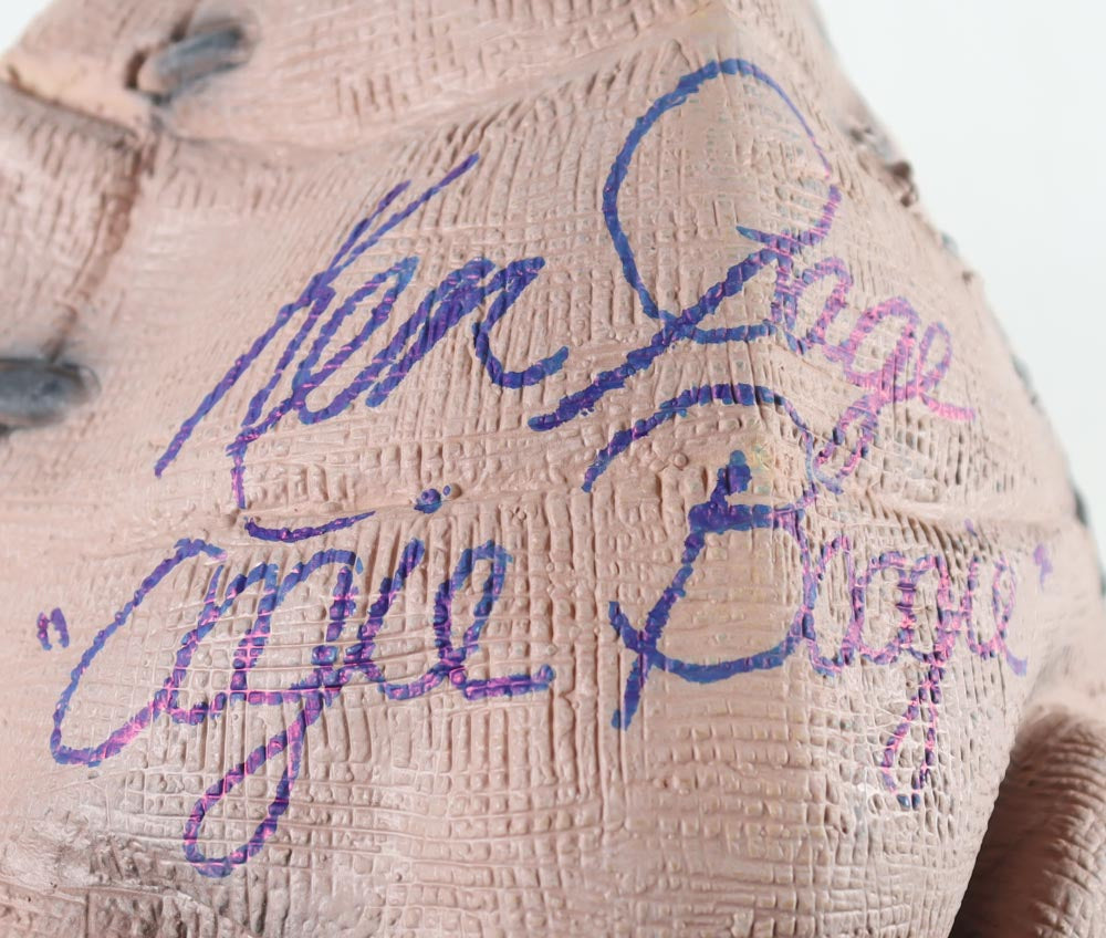 Ken Page Signed (Beckett) "The Nightmare Before Christmas" Oogie Boogie Mask Inscribed "'Oogie Boogie'"