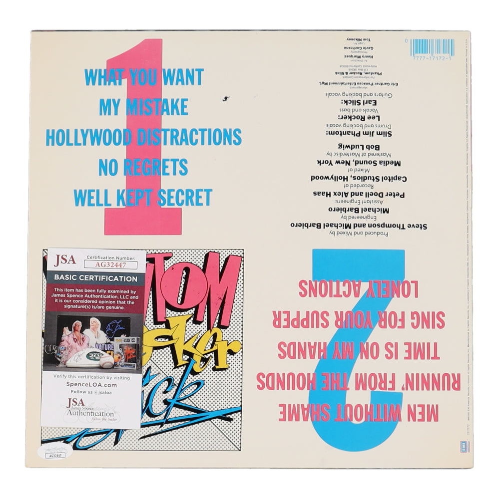 Slim Jim Phantom & Lee Rocker Signed (JSA) Phantom, Rocker & Slick Vinyl Record Album - Stray Cats