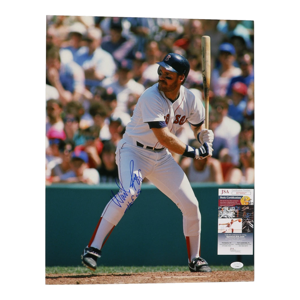 Wade Boggs Signed (JSA) Red Sox 16x20 Photo Inscribed "HOF 05"