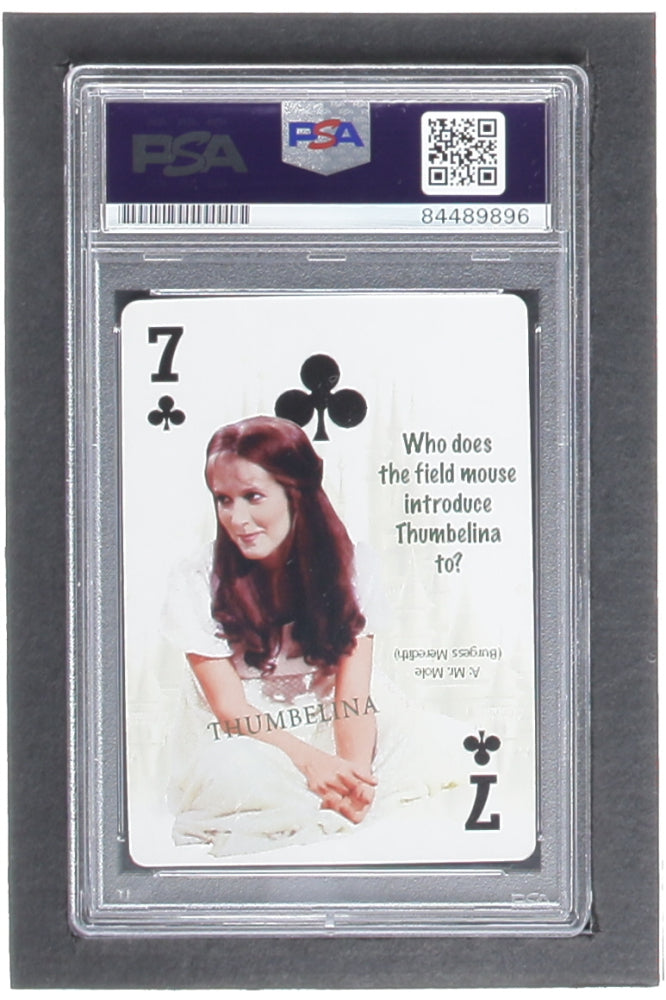 Shelley Duvall Signed Shelley Duvall's Faerie Tale Theatre 7 of Clubs (PSA)