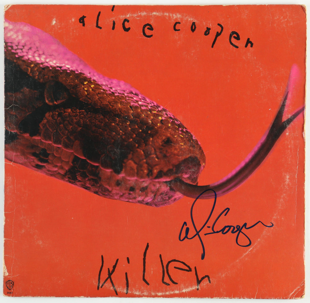 Alice Cooper Signed "Killer" Vinyl Record Album (Beckett) - Beckett Witnessed