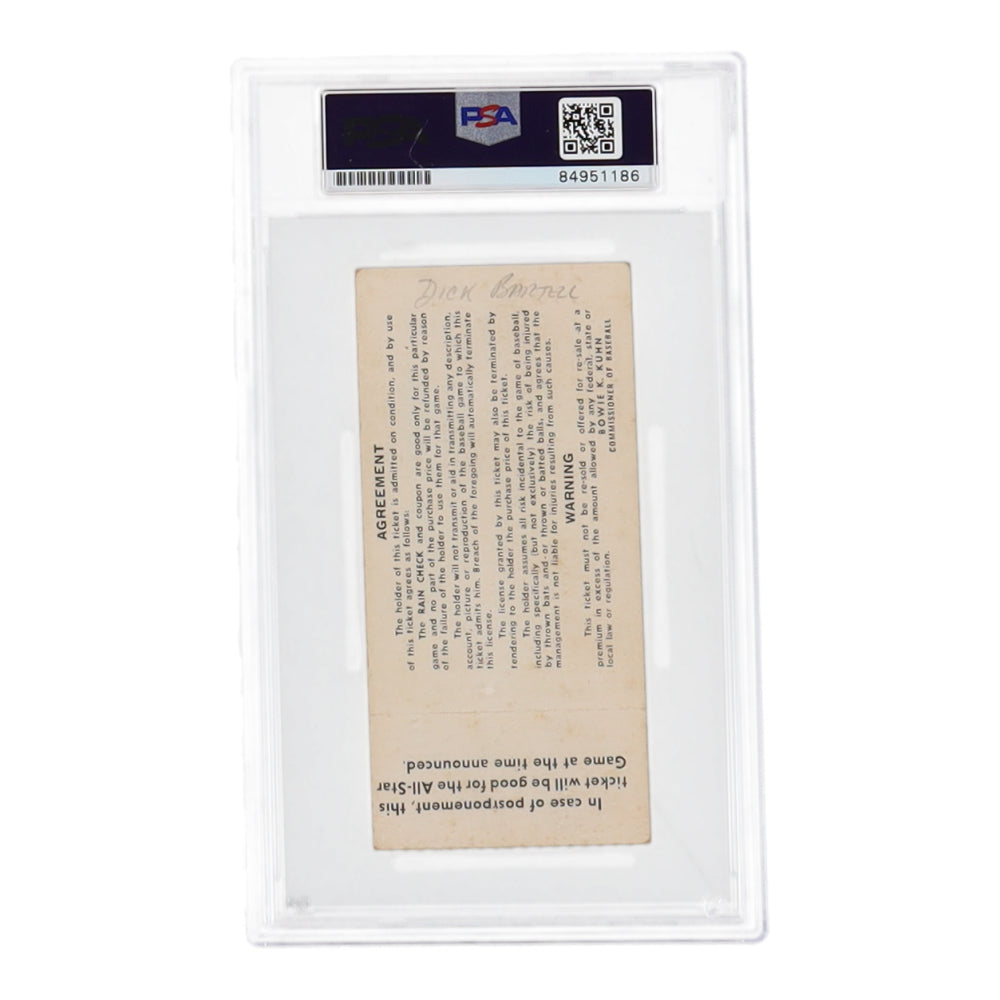 Pete Rose Signed 1973 All-Star Game Ticket Stub (PSA | Auto 10)