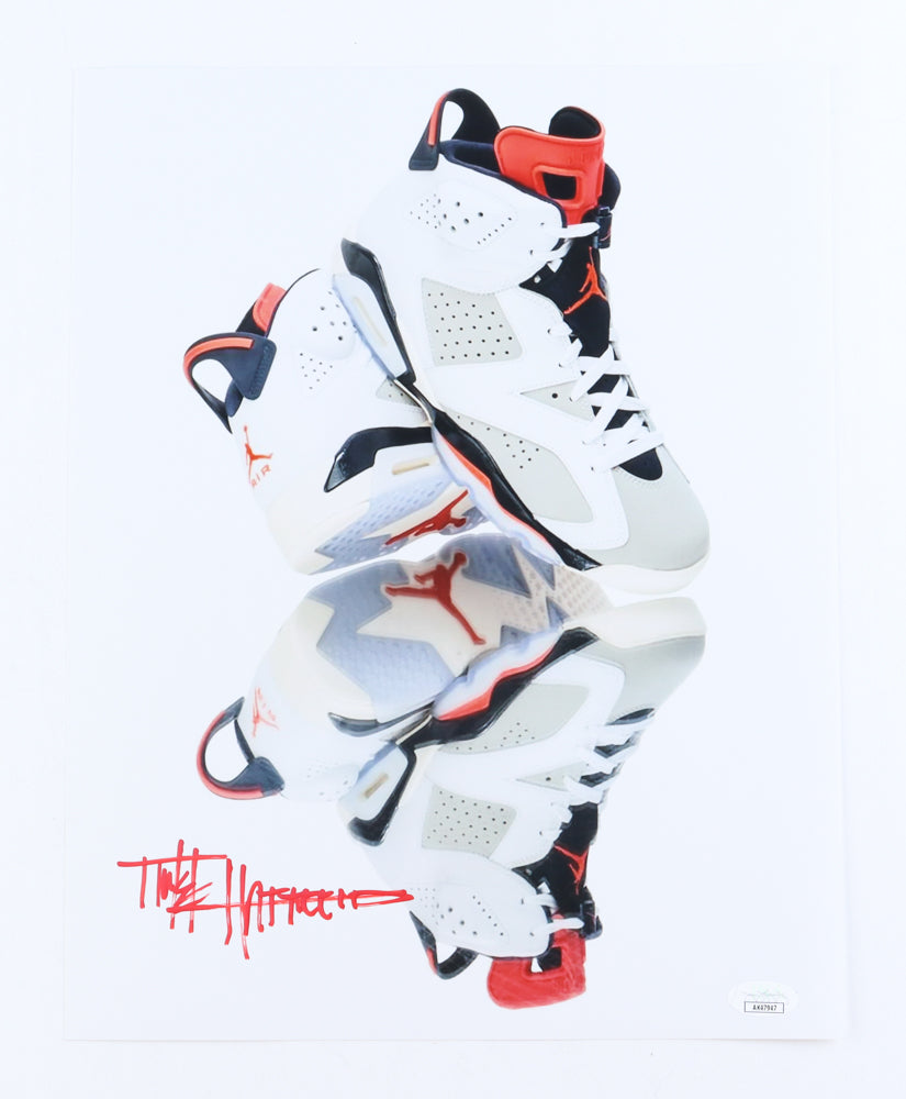 Tinker Hatfield Signed Air Jordan 11x14 Photo (JSA)