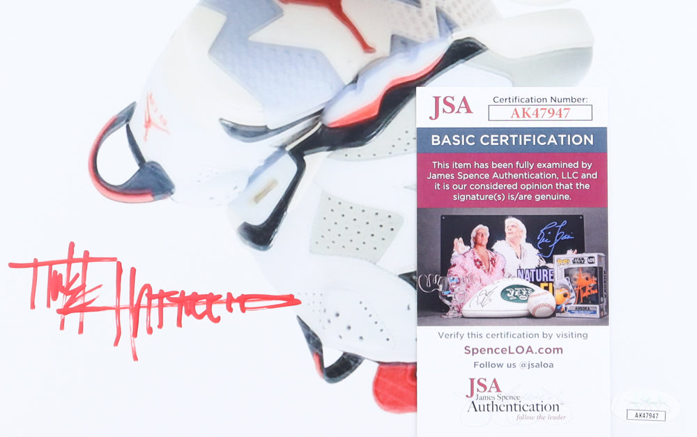 Tinker Hatfield Signed Air Jordan 11x14 Photo (JSA)