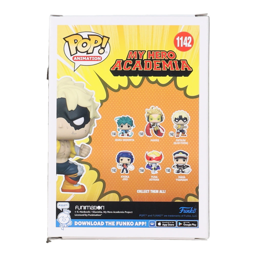 Kyle Hebert Signed "My Hero Academia" #1142 Fatgum (Slim Form) Funko Pop! Vinyl Figure (JSA) - JSA Witnessed