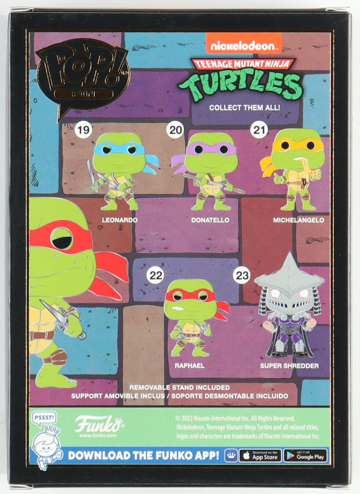 Kevin Eastman Signed "Teenage Mutant Ninja Turtles" #22 Raphael Funko Pop! Enamel Pin (PA) - Co-Creator of "Teenage Mutant Ninja Turtles"