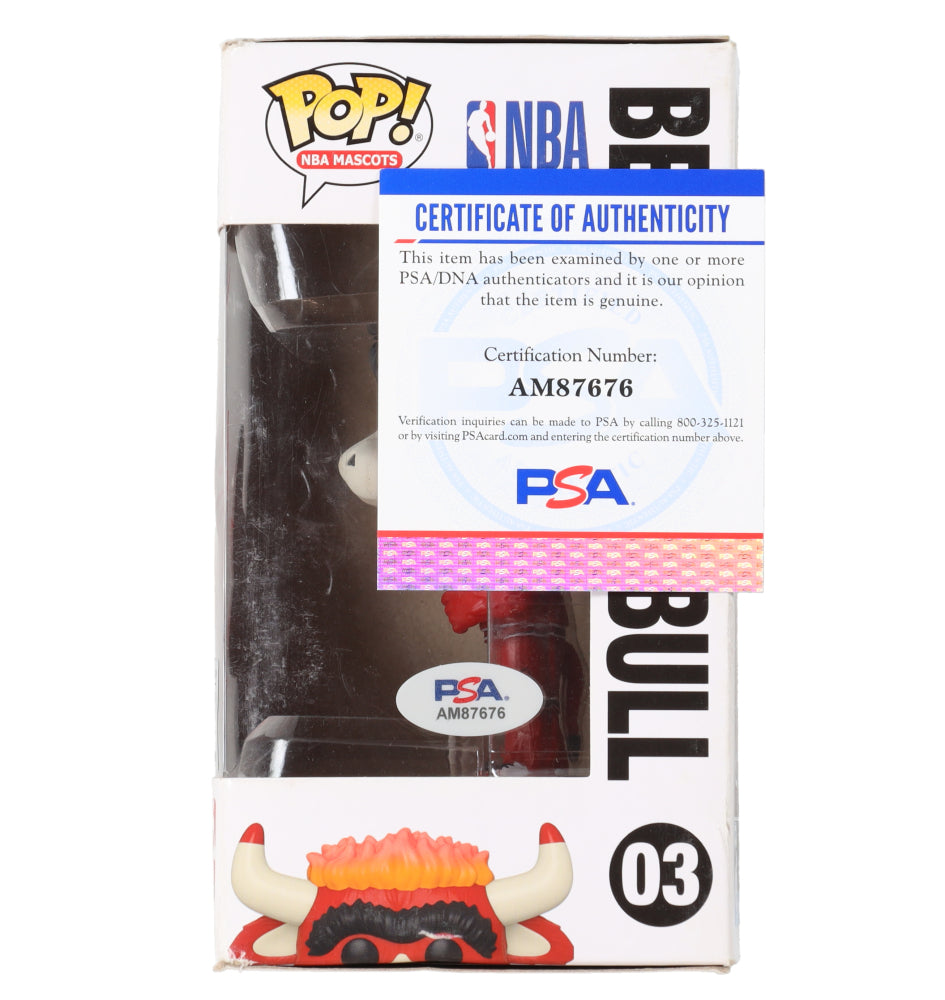 Maurice Cheeks Signed Bulls #03 Benny the Bull Funko Pop! Vinyl Figure (PSA)
