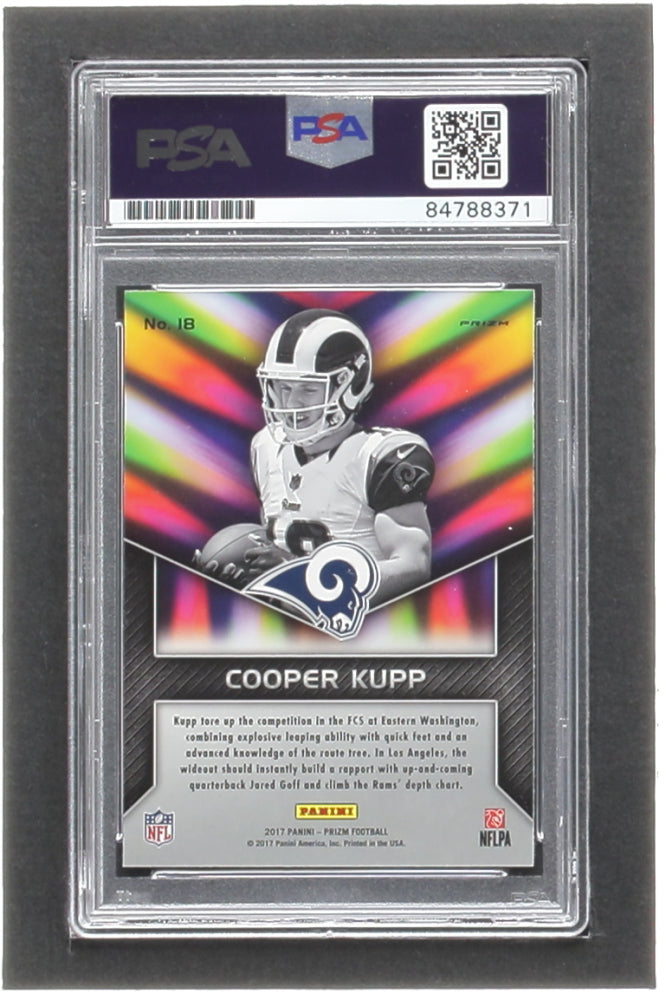Cooper Kupp Signed 2017 Panini Prizm Instant Impact Prizms #18 RC (PSA | Auto 10) - Rookie Card