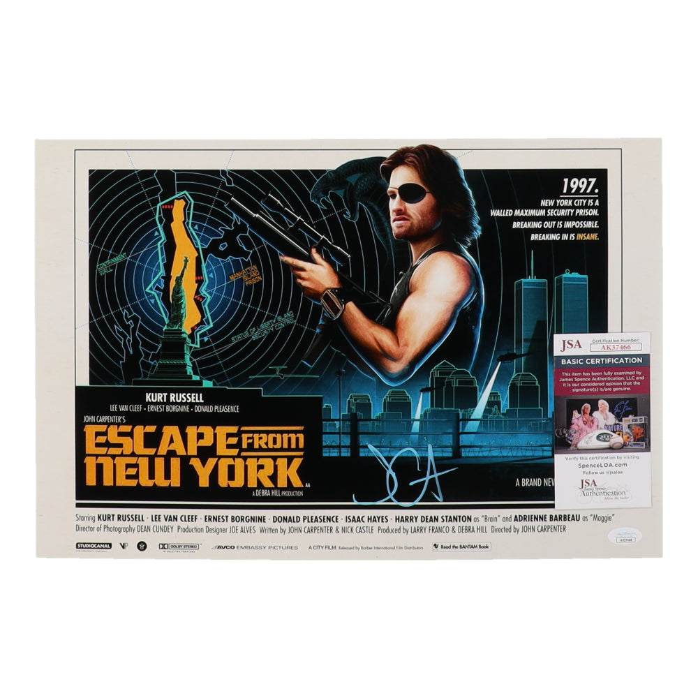 John Carpenter Signed "Escape From New York" 11x17 Photo (JSA) - Director