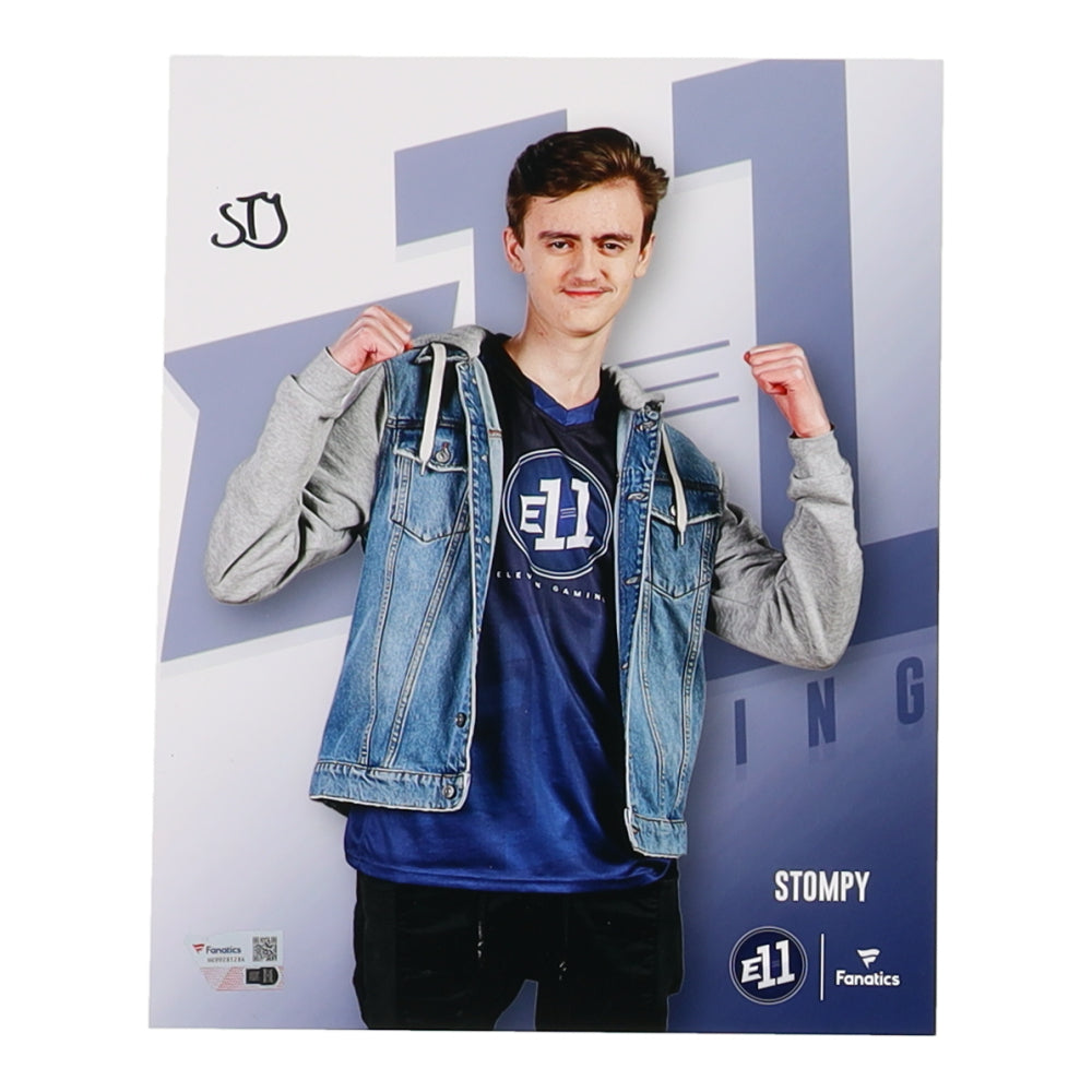 Stompy Signed E11 8x10 Photo (Fanatics) - 2019 New York Battle Royale Championship Team