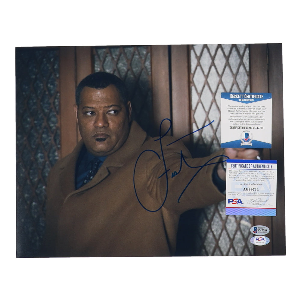 Laurence Fishburne Signed (Beckett & PSA) "Hannibal" 11x14 Photo - Jack Crawford