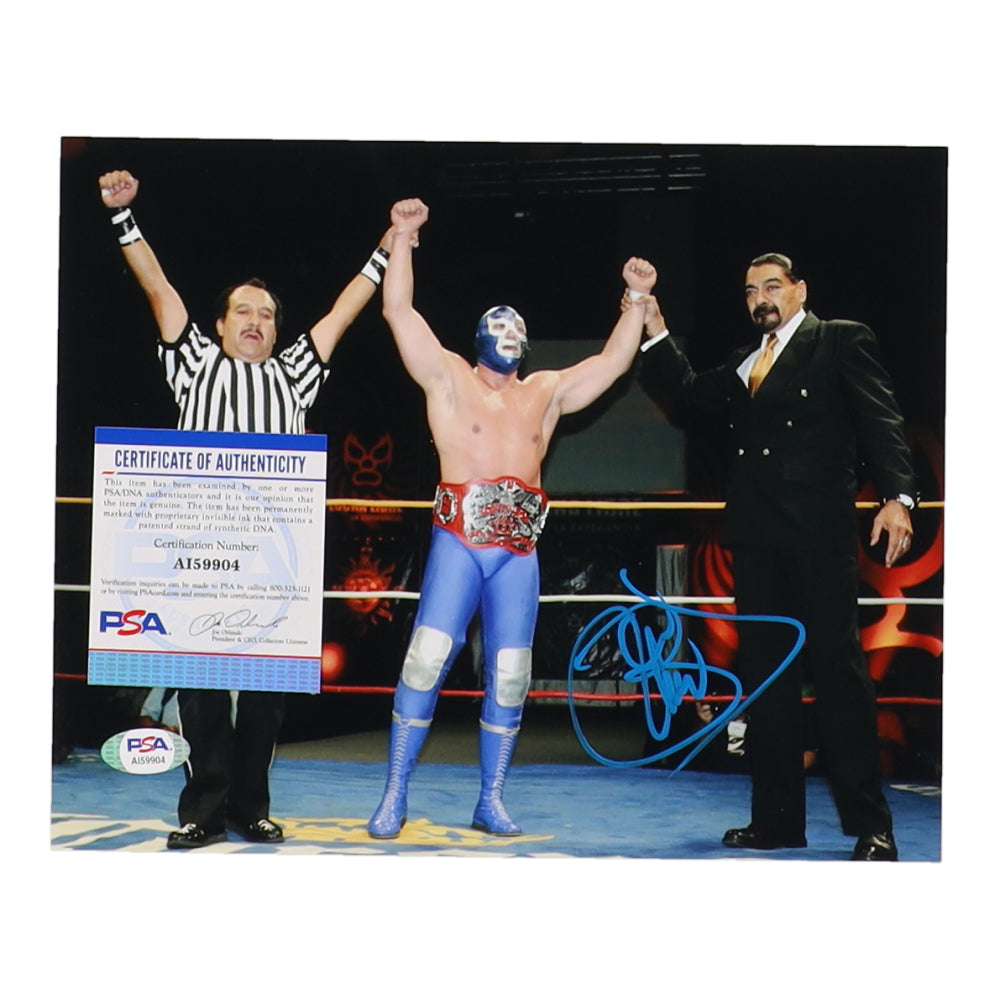Blue Demon Jr. Signed 8x10 Photo (PSA)
