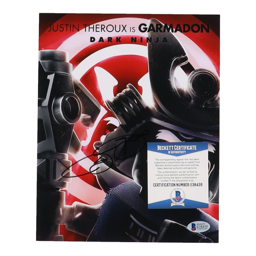 Justin Theroux Signed (Beckett) "The Lego Ninjago Movie" 8x10 Photo - Garmadon