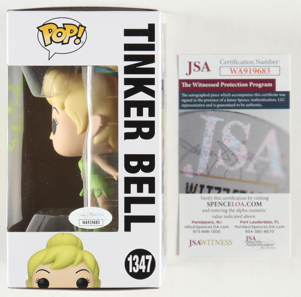 Margaret Kerry Signed "Peter Pan" #1347 Tinker Bell Funko Inscribed "Tinker Bell" (JSA) Tinker Bell