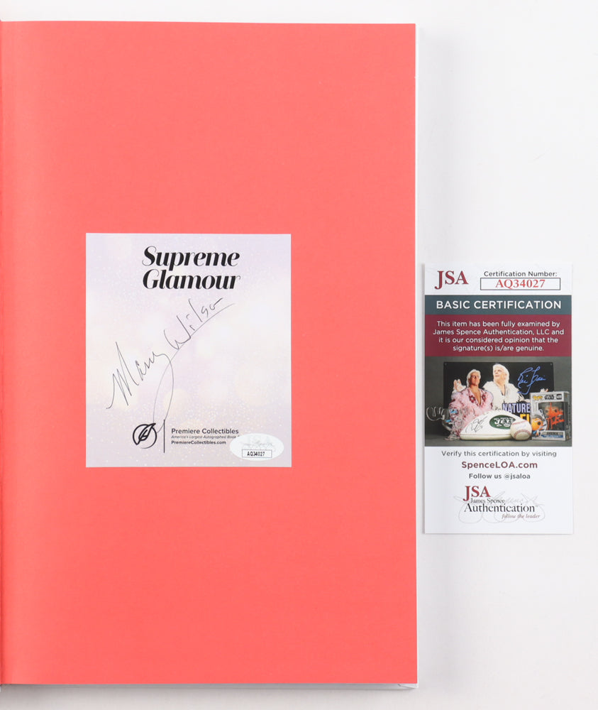 Mary Wilson Signed "Supreme Glamour" Hardcover Book (JSA)