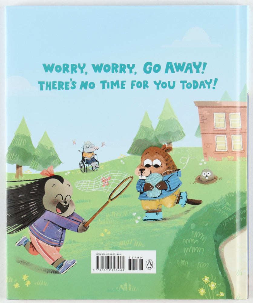 Elizabeth Olsen & Robbie Arnett Signed (JSA) "Hattie Harmony: Worry Detective" Hardcover Book - Actress | Musician