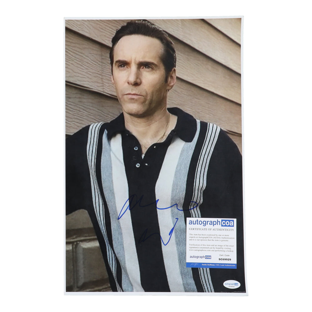 Alessandro Nivola Signed (ACOA) "The Many Saints of Newark " 11x17 Photo - Dickie Moltisanti