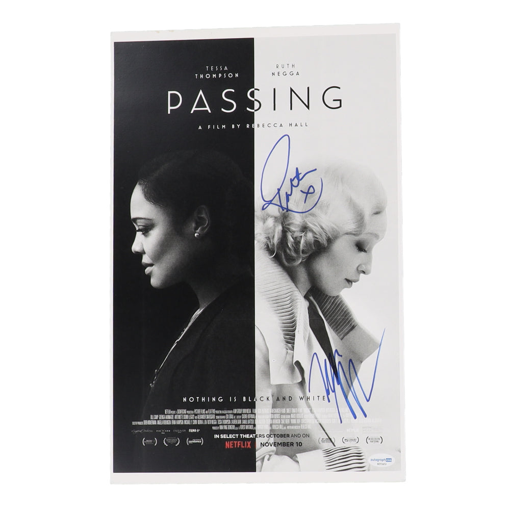 Tessa Thompson & Ruth Negga Signed (ACOA) "Passing" 11x17 Photo