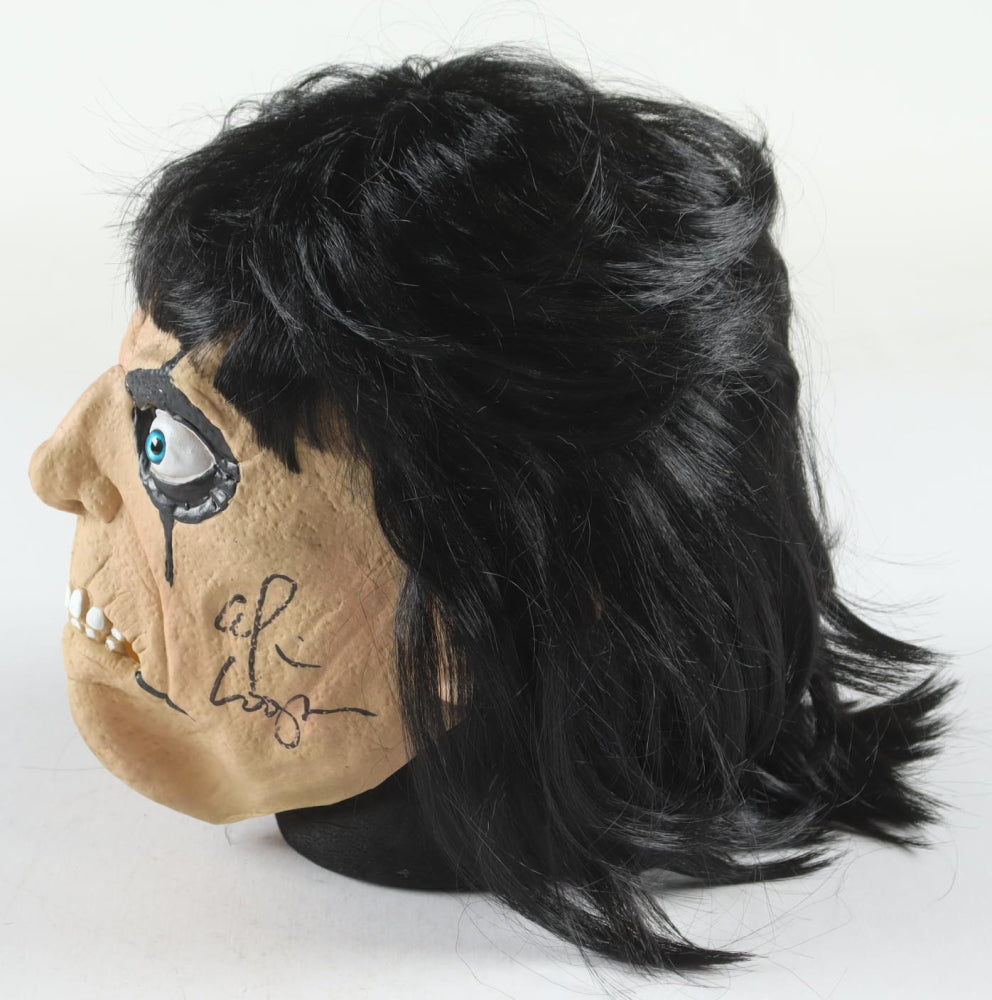 Alice Cooper Signed Custom Mask (Beckett) Beckett Witnessed