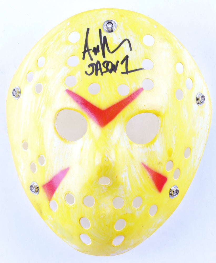 Ari Lehman Signed Jason "Friday the 13th" Mask Inscribed "Jason 1" (Beckett) Beckett Witnessed
