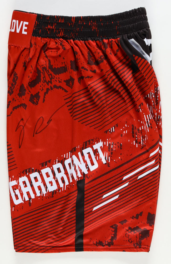 Cody Garbrandt Signed (Beckett ) "No Love" Custom Fight Shorts - UFC Bantamweight Champion I Beckett Witnessed