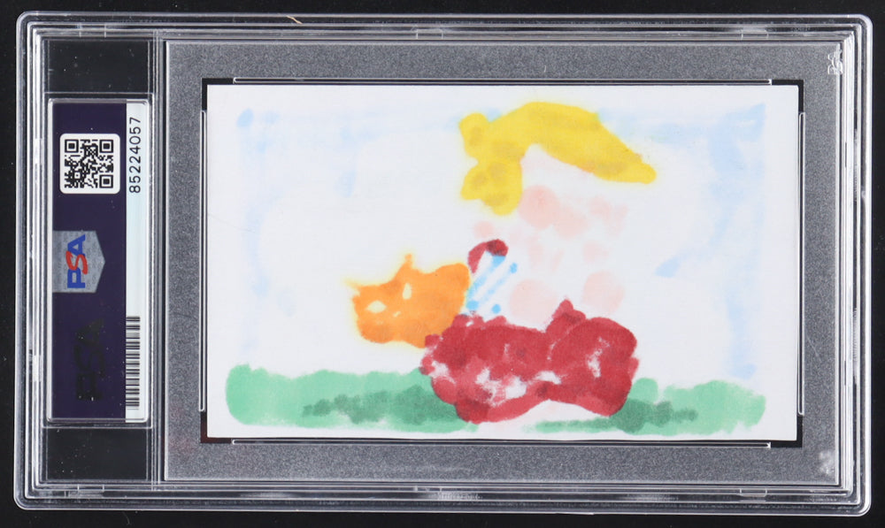Ron Ferdinand Signed "Dennis The Menace" 3x5 Hand-Drawn Sketch (PSA) - Cartoonist