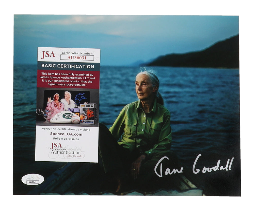 Jane Goodall Signed 8x10 Photo (JSA)