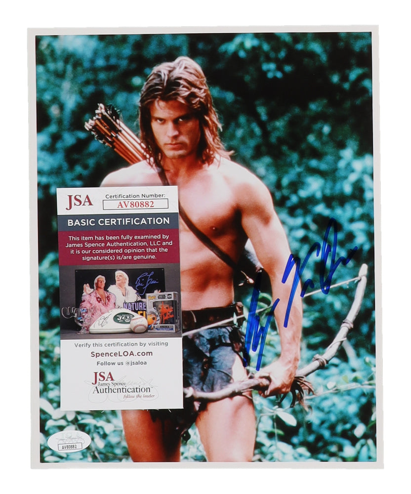 Casper Van Dien Signed (JSA) "Tarzan and the Lost City" 8x10 Photo - Tarzan / John Clayton II