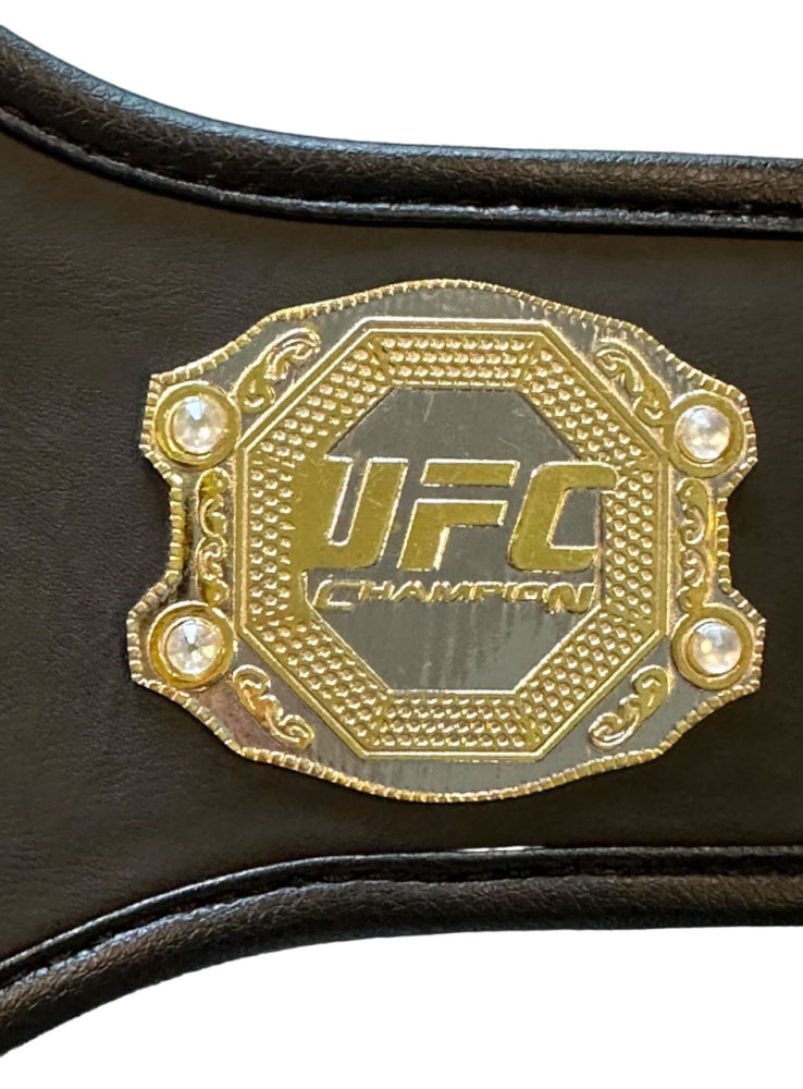 Chuck "The Iceman" Liddell Signed (PSA) Mid-Size UFC Championship Belt - PSA In-The-Presence