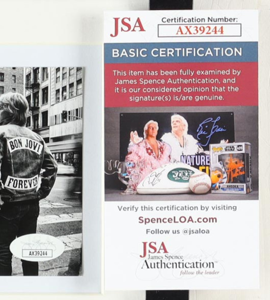 Jon Bon Jovi Signed (JSA) Custom Framed "Forever" CD Booklet Display