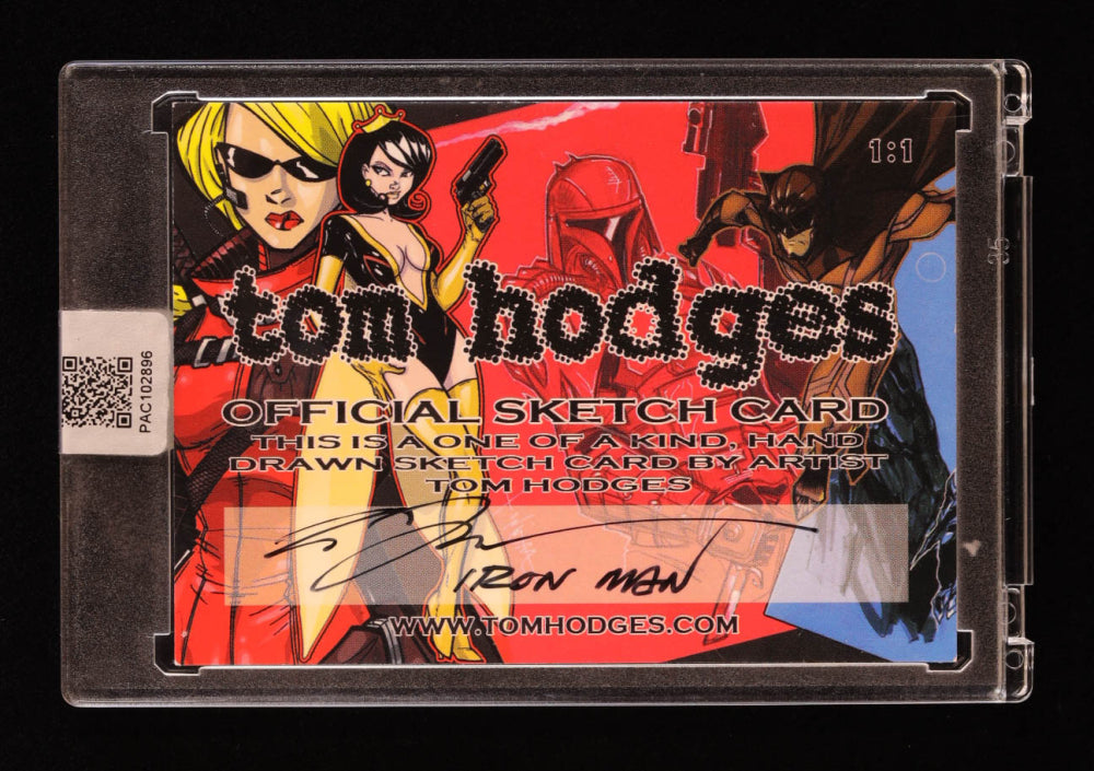 Iron Man | Marvel | Original Art Sketch Card by Tom Hodges (1/1 Original Art) One of One | Renowned Comic Book Artist
