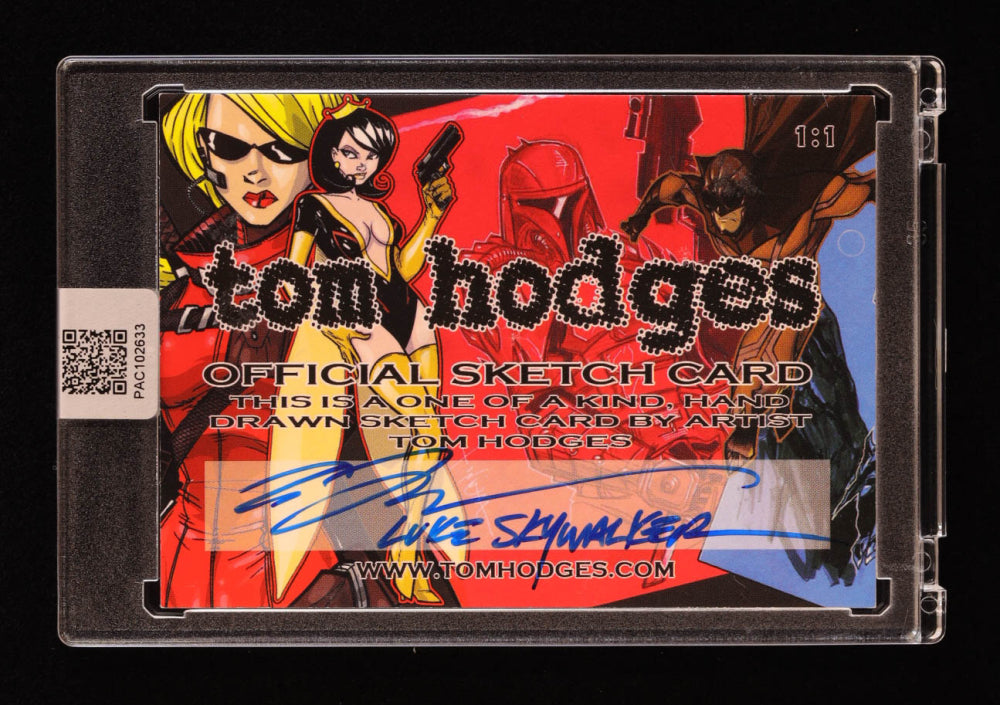 Luke Skywalker | Star Wars | Original Art Sketch Card by Tom Hodges (1/1 Original Art) One of One | Renowned Comic Book Artist