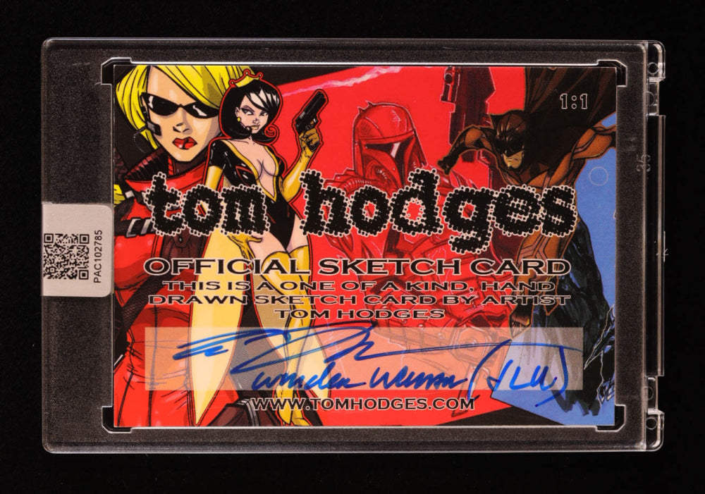 Wonder Woman | DC | Original Art Sketch Card by Tom Hodges (1/1 Original Art) One of One | Renowned Comic Book Artist