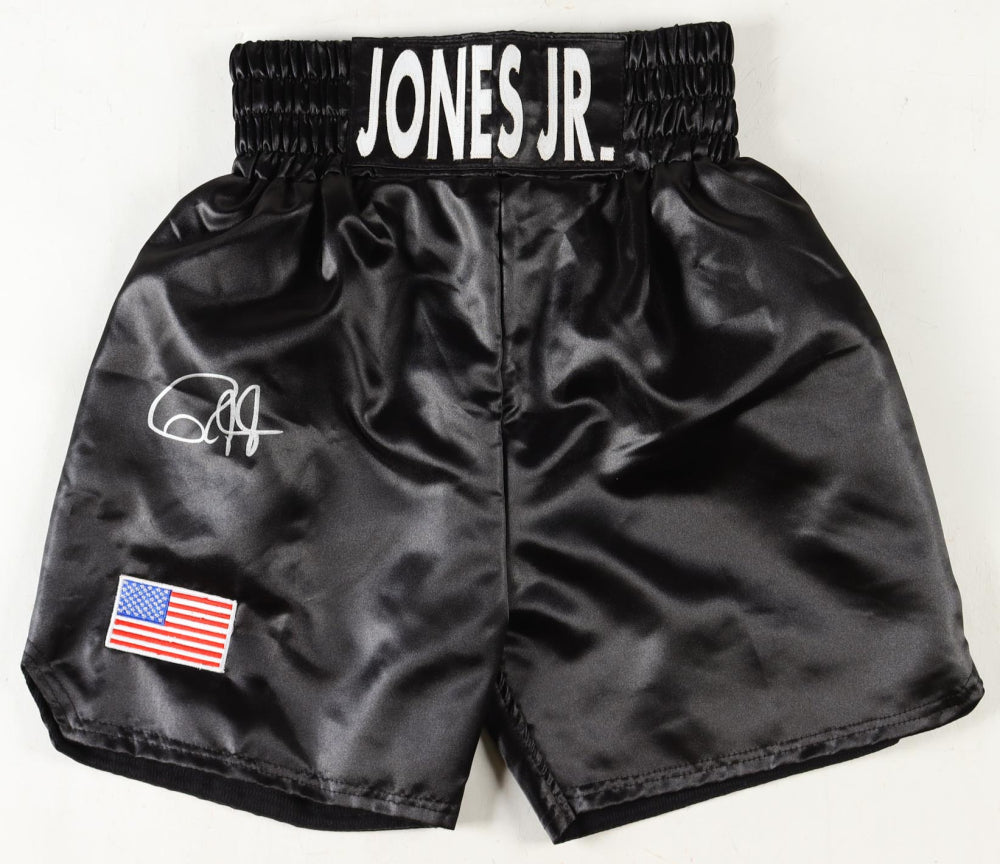 Roy Jones Jr. Signed Boxing Trunks (Beckett) Beckett Witnessed