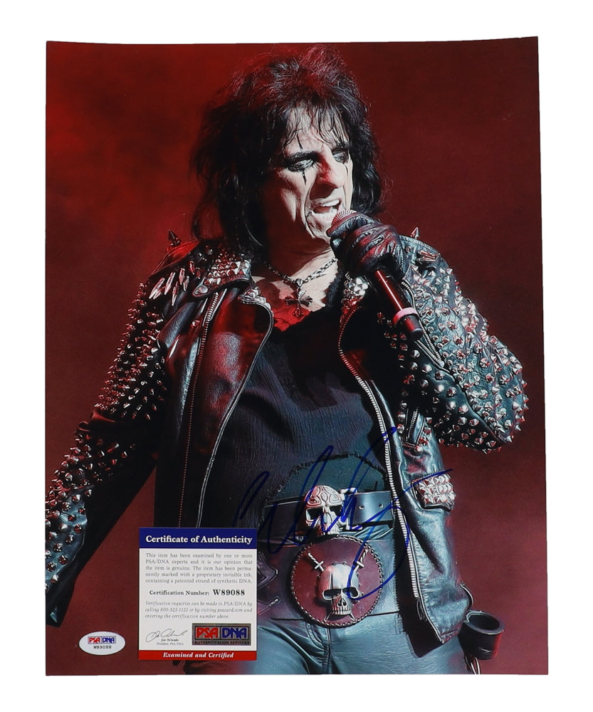 Alice Cooper Signed 11x14 Photo (PSA)