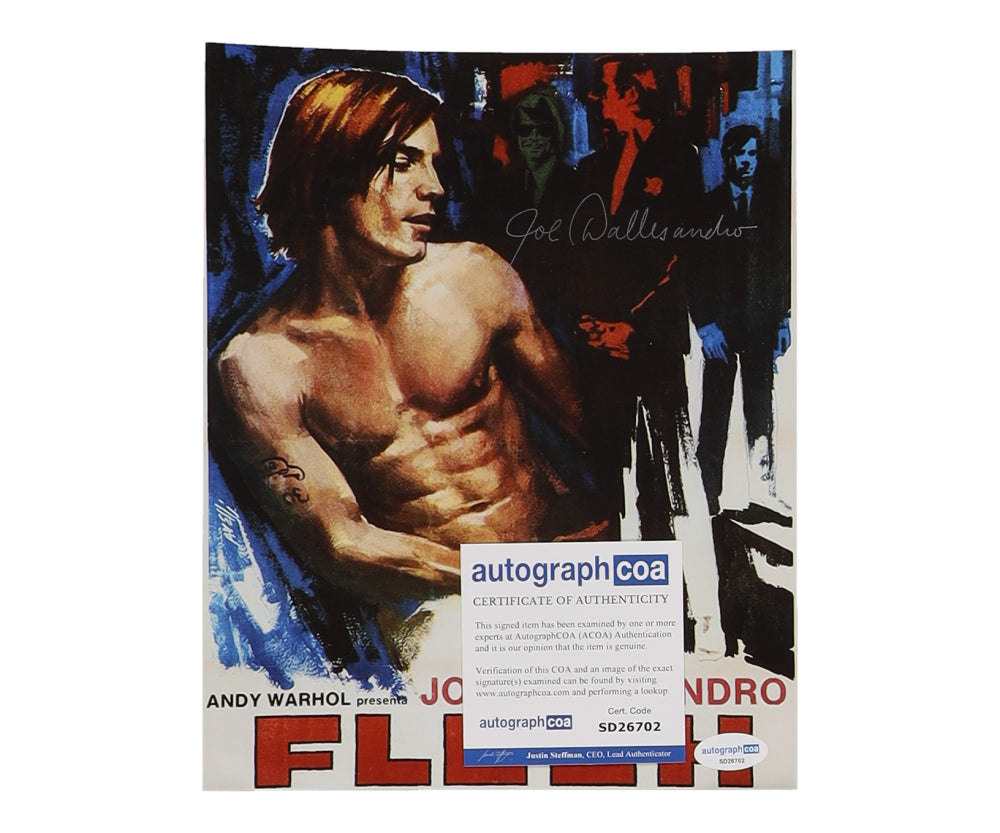 Joe Dallesandro Signed "Flesh" 8x10 Photo (AutographCOA) Joe, The Hustler