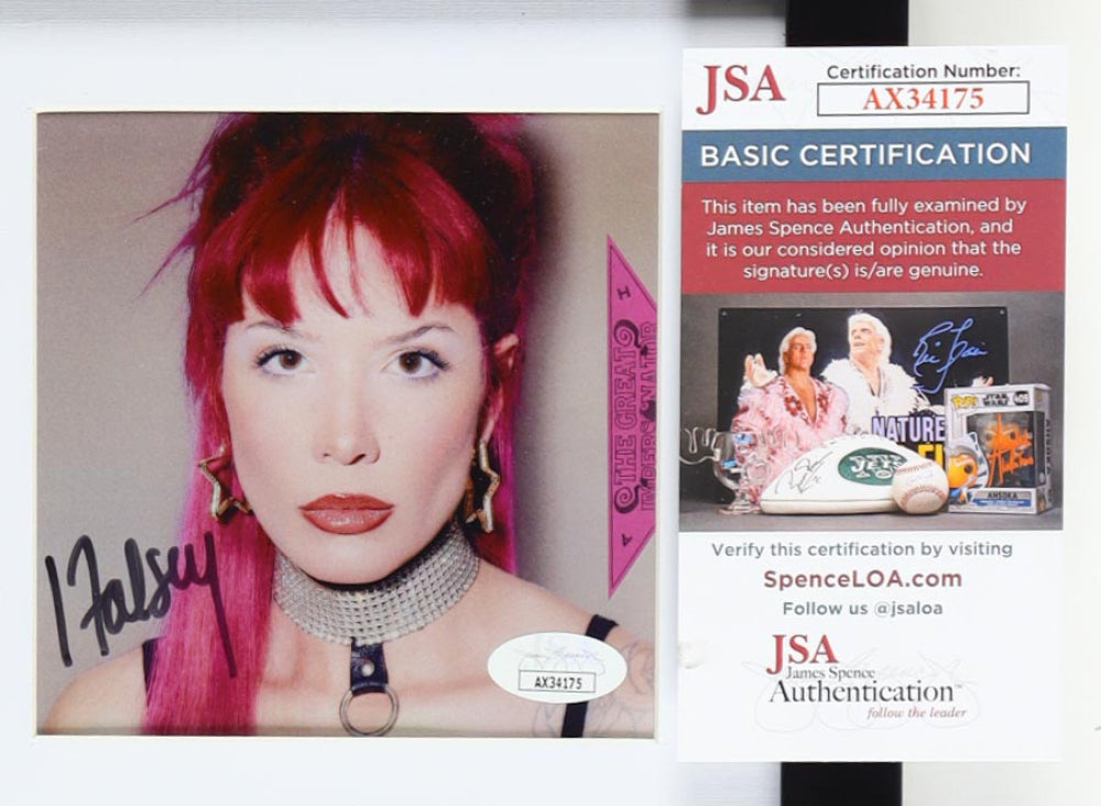Halsey Signed (JSA) "The Great Impersonator" Custom Framed CD Insert Display