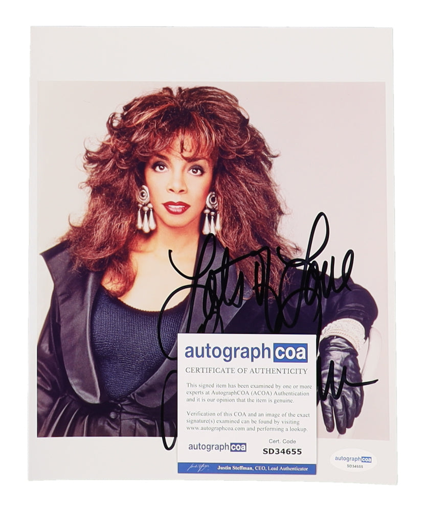 Donna Summer Signed (ACOA) 8x10 Photo Inscribed "Lots of Love"