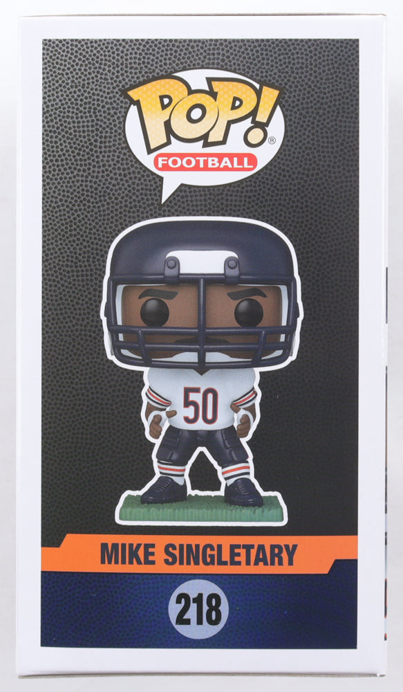 Mike Singletary Signed (Beckett) Bears #218 Funko Pop! Vinyl Figure - Beckett Witnessed