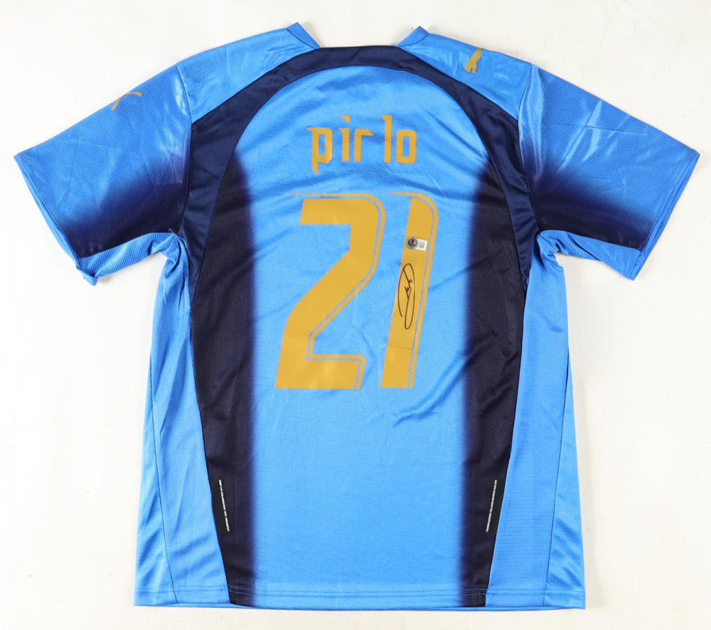 Andrea Pirlo Signed Italy Jersey (Beckett) Italy National Football Team