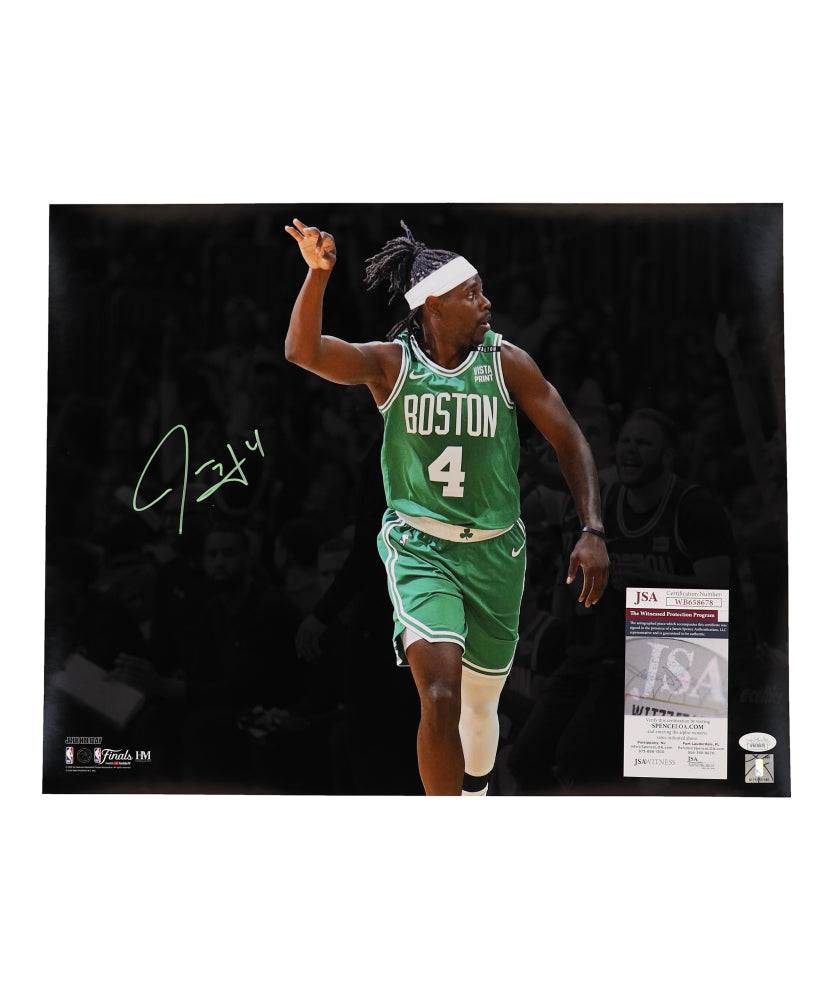 Jrue Holiday Signed (JSA) Celtics 16x20 Photo - JSA Witnessed