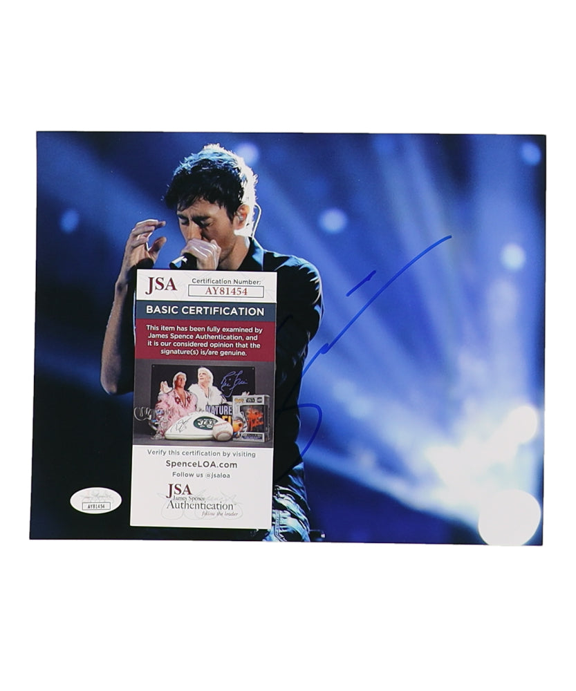 Enrique Iglesias Signed 8x10 Photo (JSA)