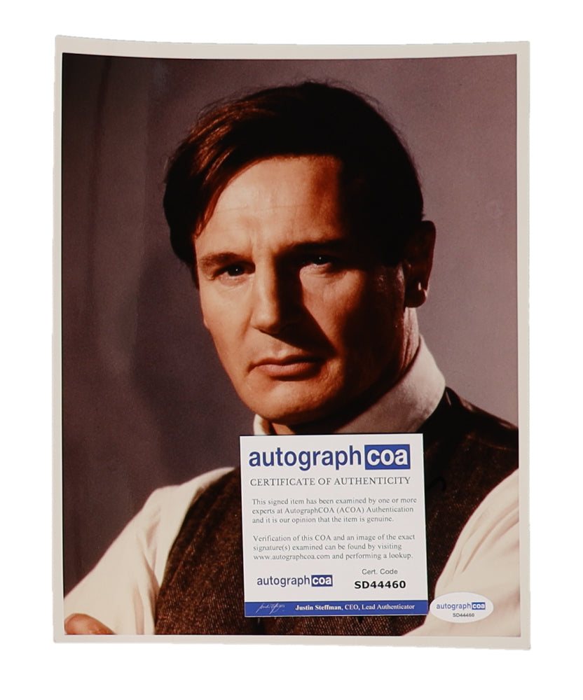Liam Neeson Signed 8x10 Photo (AutographCOA)