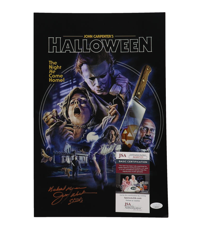 Jim Winburn Signed (JSA) "Halloween" 11x17 Photo Inscribed "Michael Myers Stunts" - Michael Myers Stunt Double
