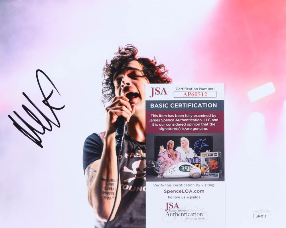Matty Healy Signed 8x10 Photo (JSA) The 1975