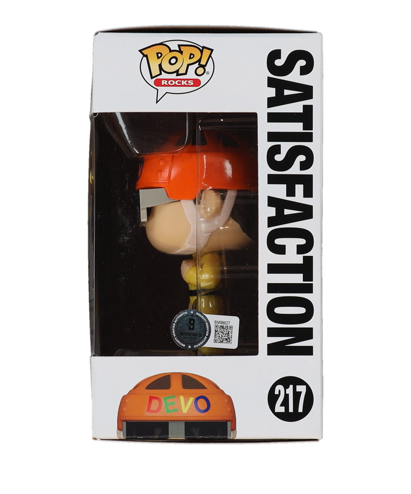 Gerald Casale Signed (Beckett) "Devo" #217 Satisfaction Funko Pop! Vinyl Figure