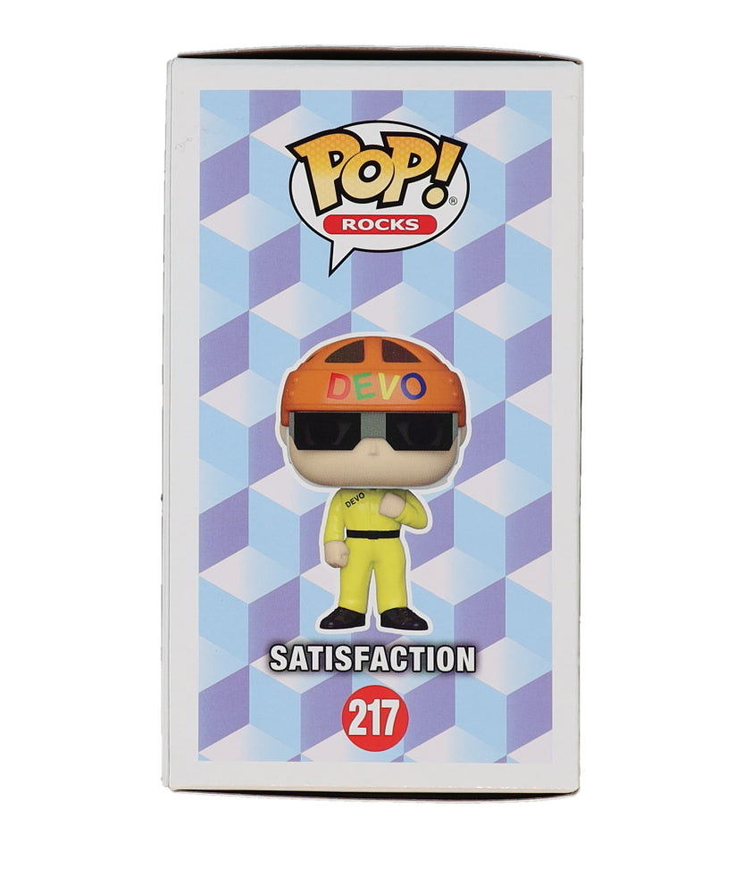Gerald Casale Signed (Beckett) "Devo" #217 Satisfaction Funko Pop! Vinyl Figure