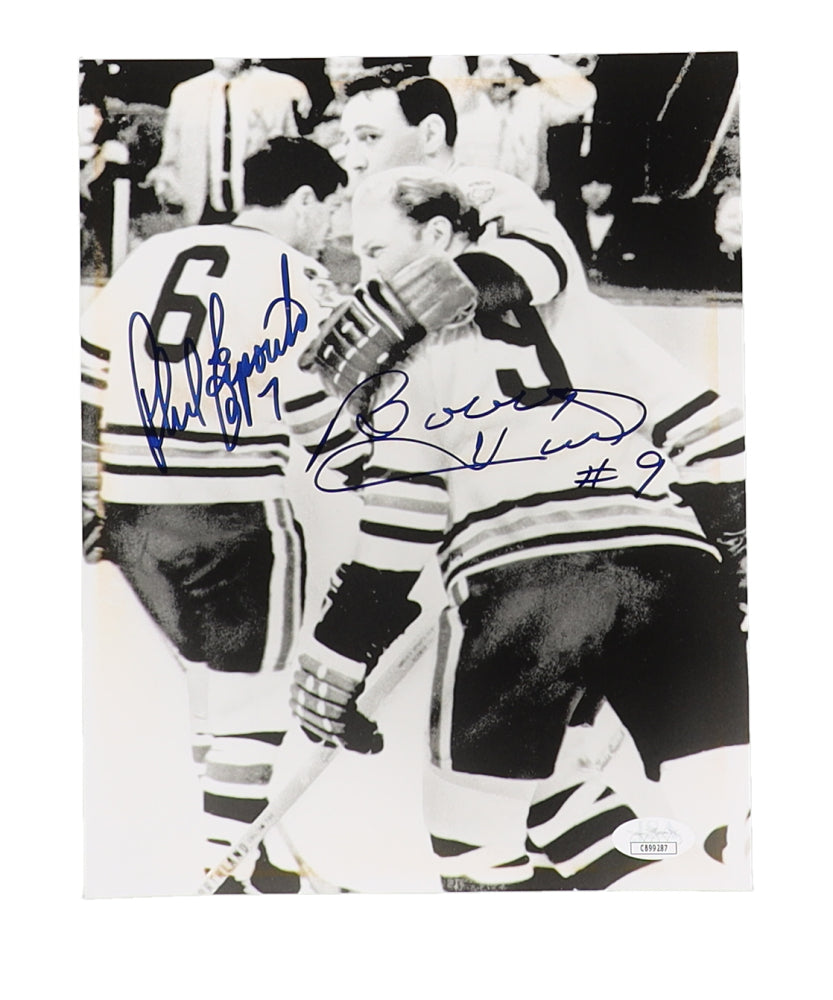 Bobby Hull & Phil Esposito Signed (JSA) 8x10 Photo